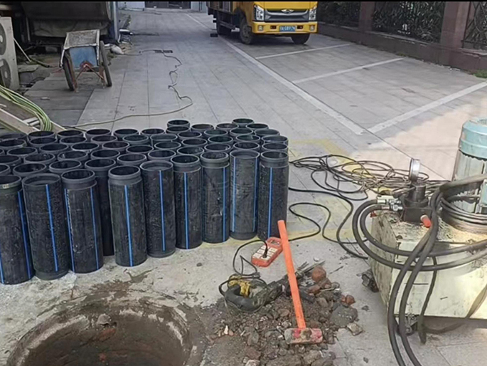 昌图PE置换管厂家 DN315置换管 非开挖管短管置换